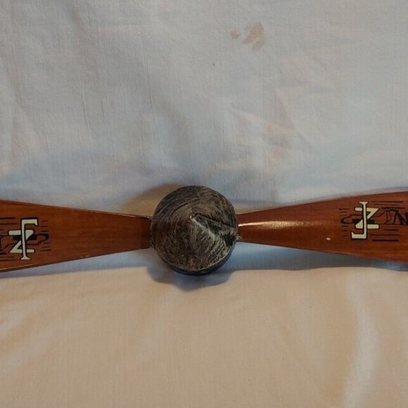 Airplane Propeller Blade Stylish Red Metal Spinner Pawnee Indian Wall Decor 28" - Picture 2 of 10